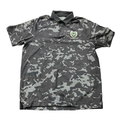 Vist Large View of Product Image Which is Used Under Armour CSU Golf Shirt Grey- LG
