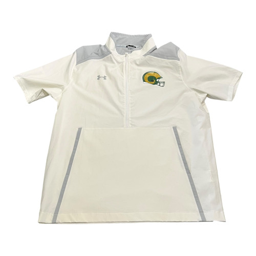 Vist Large View of Product Image Which is Used Under Armour CSU S.S. Sweatshirt Gry/Wht-LG