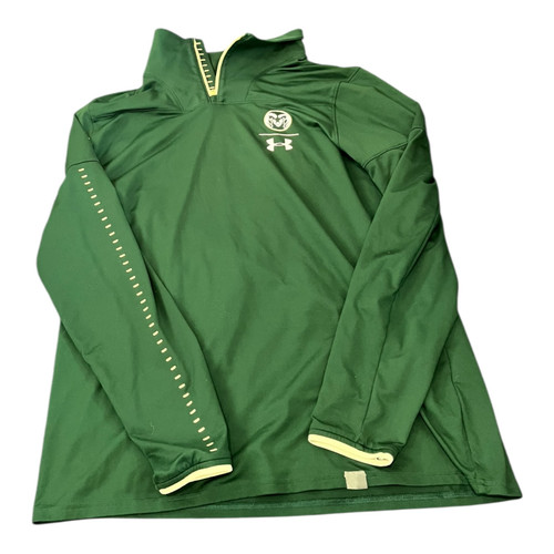 Vist Large View of Product Image Which is Used Under Armour CSU Quarter Zip Green-LG