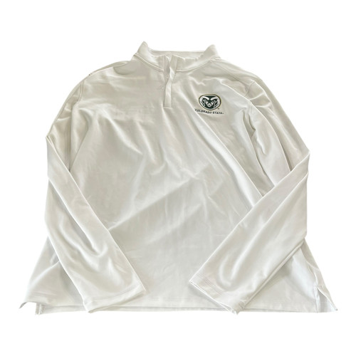 Vist Large View of Product Image Which is Used Under Armour CSU Quarter Zip White-LG