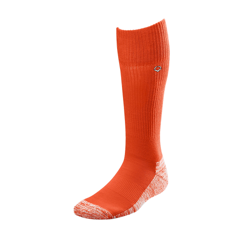 Vist Large View of Product Image Which is New Evoshield Performance Baseball and Softball Game Socks- Orange XL