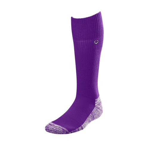 Vist Large View of Product Image Which is New Evoshield Performance Baseball and Softball Game Socks- Purple MD