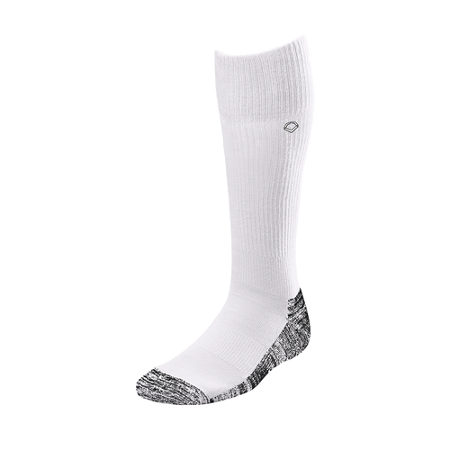 Vist Large View of Product Image Which is New Evoshield Performance Baseball and Softball Game Socks- Team White SM