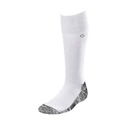 Vist Large View of Product Image Which is New Evoshield Performance Baseball and Softball Game Socks- Team White XL