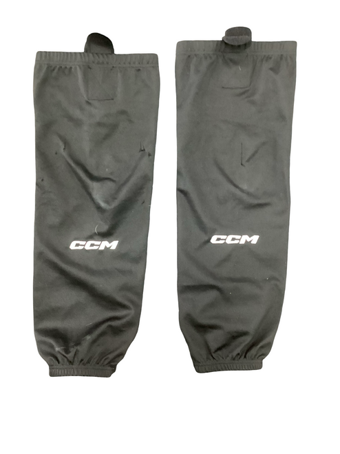 Vist Large View of Product Image Which is Used CCM Hockey Sock Black 24"