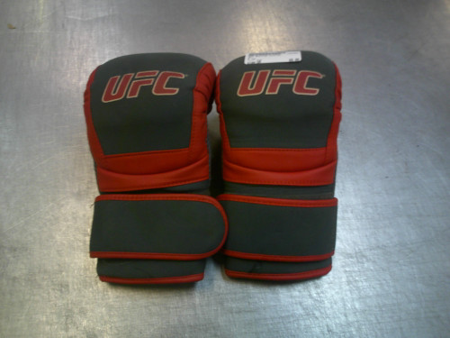 Vist Large View of Product Image Which is Used UFC Boxing Gloves Grey Senior