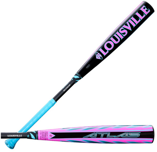 Vist Large View of Product Image Which is 2026 Louisville Slugger Atlas Hybrid Pink BBCOR Baseball Bat: WBL4114010 - 33/30