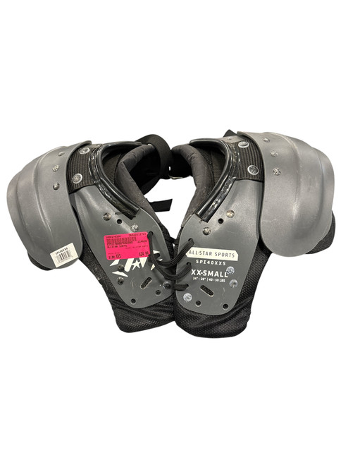 Vist Large View of Product Image Which is Used ALLSTAR SORTS FB Shoulder Pads Grey XXS
