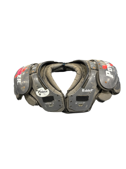 Vist Large View of Product Image Which is Used Riddell POWER FB Shoulder Pads Grey SM