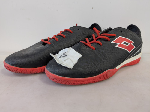 Vist Large View of Product Image Which is Used Lotto Soccer Indoor Shoes Black Junior 04