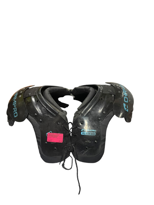 Vist Large View of Product Image Which is Used Champro SCORPION FB Shoulder Pads Black XL
