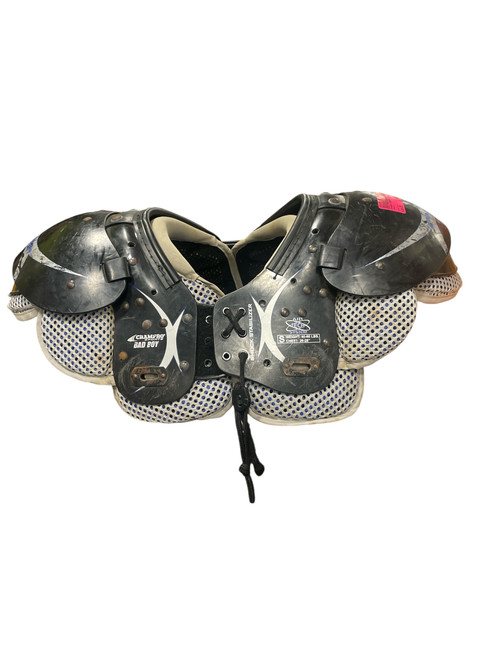 Vist Large View of Product Image Which is Used Champro BADBOY FB Shoulder Pads Black SM