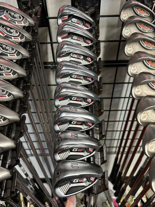 Vist Large View of Product Image Which is Used Ping G410 BLACK DOT Mens Iron Set RH 4I-GW/AW