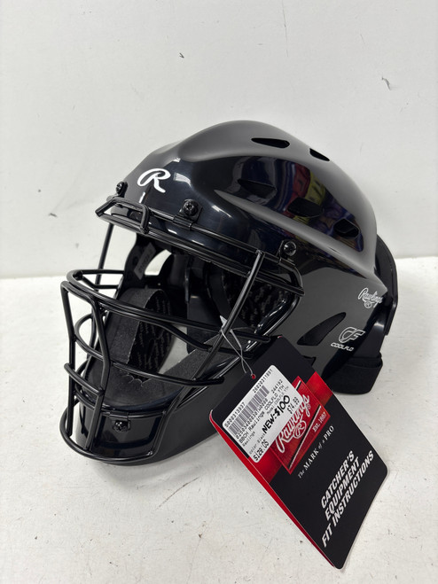 Vist Large View of Product Image Which is Used Rawlings COOLFLO YTH Catchers Helmet w/Mask Black One Size (new= $100)