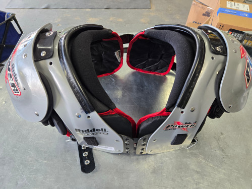 Vist Large View of Product Image Which is Used Riddell POWER ADULT FB Shoulder Pads Grey 2X