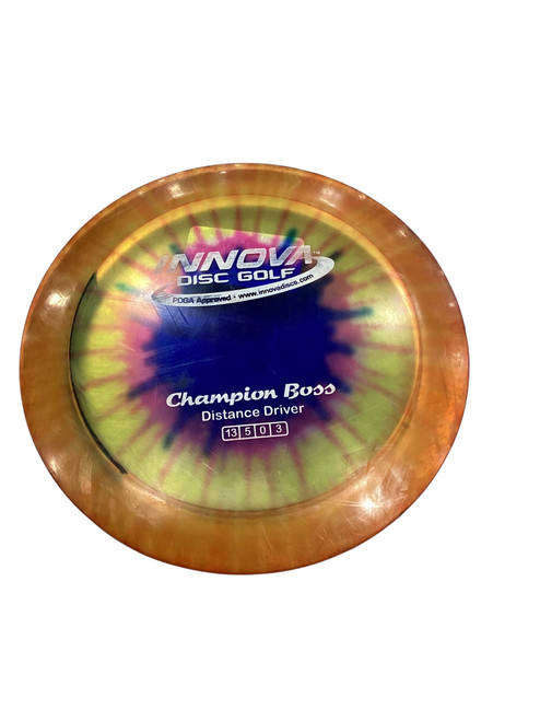 Vist Large View of Product Image Which is Used Innova BOSS Disc Golf Driver Orange 170g