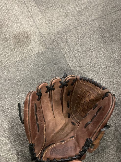 Vist Large View of Product Image Which is Used Rawlings RBG36DB BB/SB Glove LH Throw Brown 12 1/2"