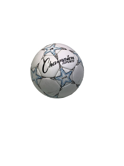Vist Large View of Product Image Which is Used Champion Sports VIPER All Size Soccer Ball White 5