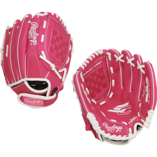 Vist Large View of Product Image Which is New RAWLINGS SURE CATCH FP-10" PINK/WHITE