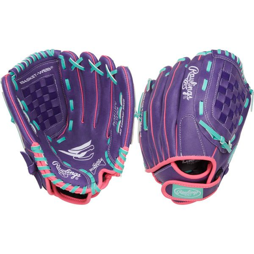 Vist Large View of Product Image Which is New RAWLINGS SURE CATCH FP-11.5" PURPLE/PINK/MINT