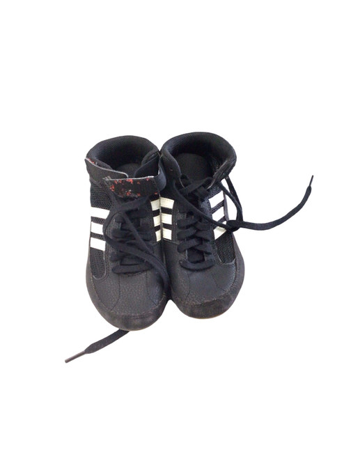 Vist Large View of Product Image Which is Used Adidas Wrestling Shoes Black Youth 13.0