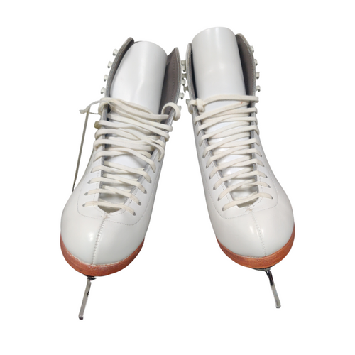 Vist Large View of Product Image Which is Used Riedell B6AQ Womens Figure Skate White Senior 6.5