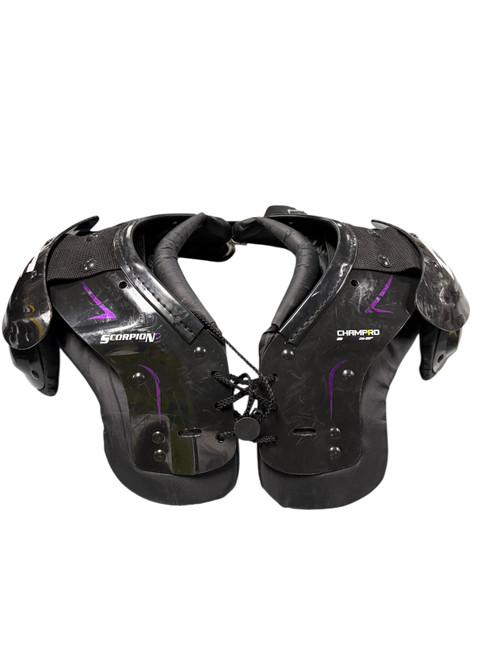 Vist Large View of Product Image Which is Used Champro SCORPION FB Shoulder Pads None SM