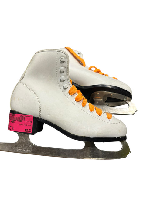 Vist Large View of Product Image Which is Used GOLD MEDAL Girls Figure Skate White Junior 05