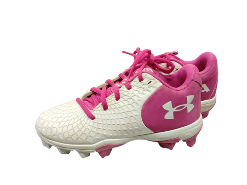 Vist Large View of Product Image Which is Used Under Armour BB/SB Cleats White Junior 02