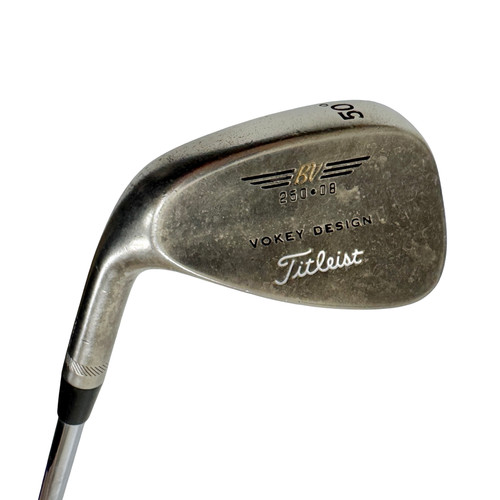 Vist Large View of Product Image Which is Used Titleist VOKEY Men's LH 50 Degree Wedge Stiff Flex Steel Shaft