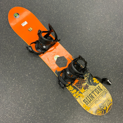 Vist Large View of Product Image Which is Used Burton 13 Boys Snowboard combo Orange 129 cm