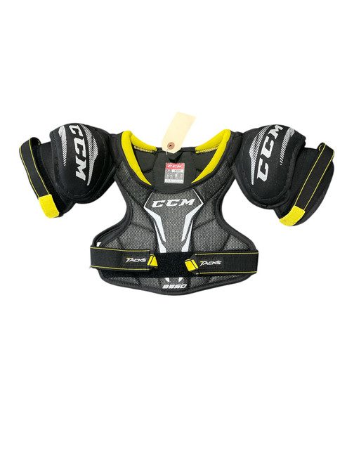 Vist Large View of Product Image Which is Used  CCM HOCKEY CHEST Junior Shoulder Pads MD 