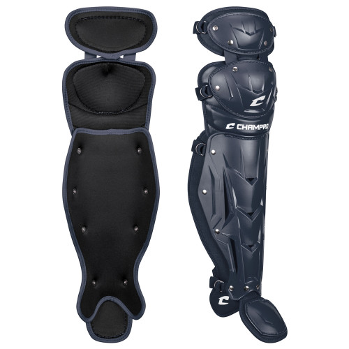 Vist Large View of Product Image Which is New Optimus MVP Catchers Leg Guards Nvy 12"