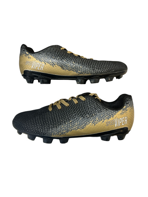 Vist Large View of Product Image Which is Used Dsg Soccer Cleats Black And Gold Junior 03