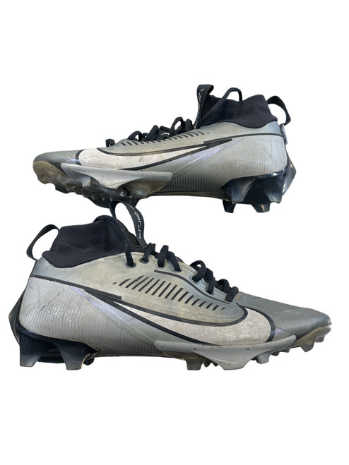 Vist Large View of Product Image Which is Used Nike VAPOR Adult FB Cleats Black And Grey Senior 8.5