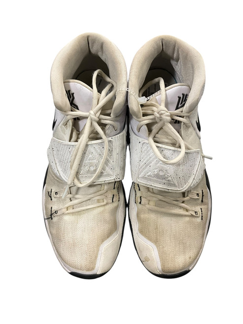 Vist Large View of Product Image Which is Used Nike Basketball Shoes M Black And White Senior 11