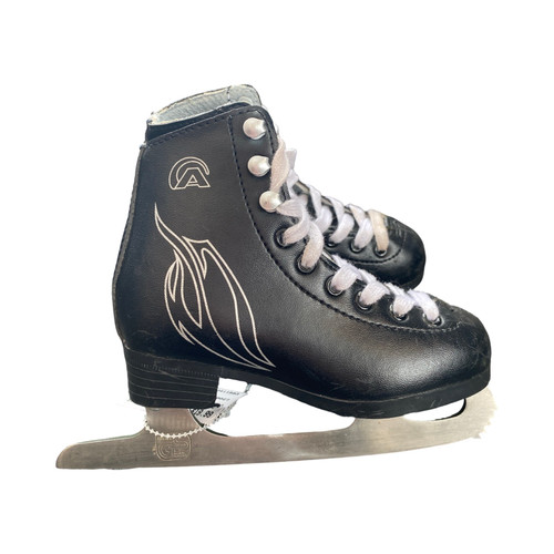 Vist Large View of Product Image Which is Used Lake Placid A Boys Figure Skate Navy Blue Youth 09.0