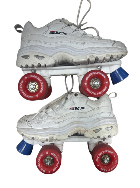 Vist Large View of Product Image Which is Used Sketchers SKX Senior Roller Quad Skates White Senior 7