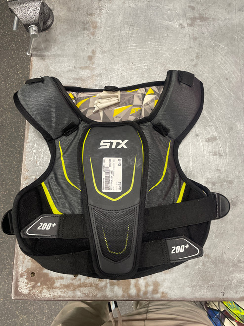 Vist Large View of Product Image Which is Used STX STALLION 200+ Lacrosse Shoulder Pads Grey LG