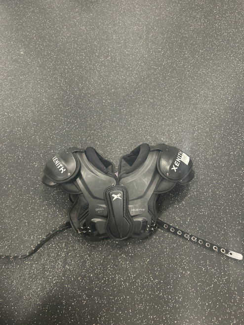 Vist Large View of Product Image Which is Used Xenith VELOCITY 2 ADULT FB Shoulder Pads Black SM