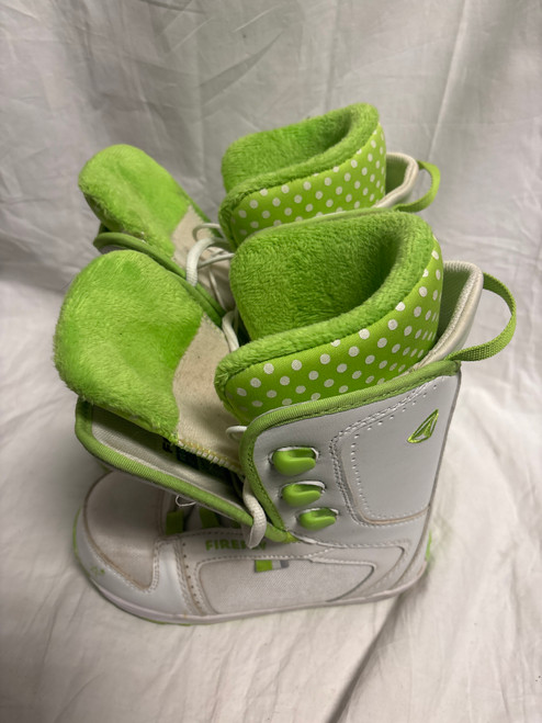 Vist Large View of Product Image Which is Used Firefly GIRLS SNOWBOARD BOOT Girls Snowboard Boots White Junior 03