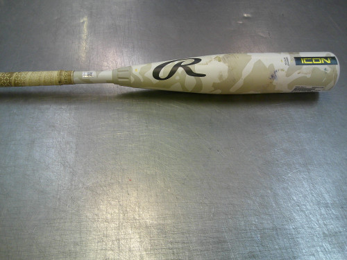 Vist Large View of Product Image Which is Used Rawlings ICON CARBON BB/SB USSSA 2 3/4 Bat 27"