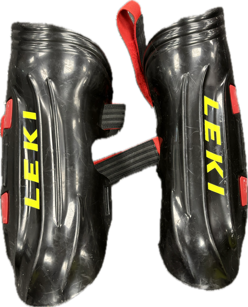 Vist Large View of Product Image Which is Leki downhill shin guards
