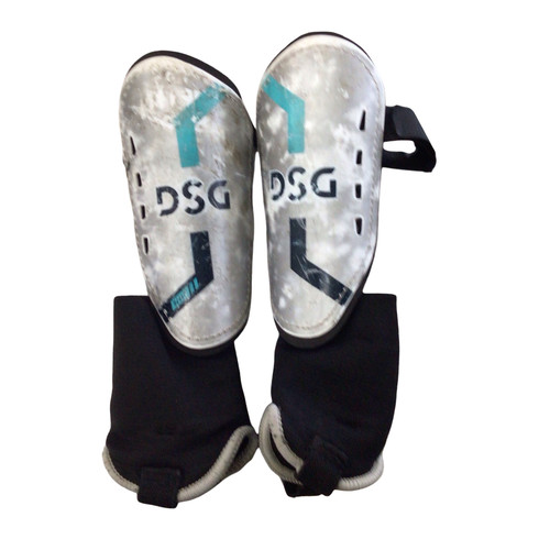 Vist Large View of Product Image Which is Used Soccer Shin Guards Youth Grey SM