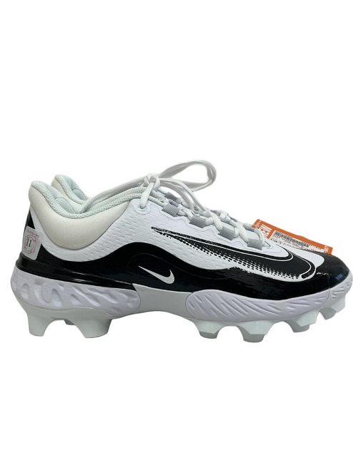 Vist Large View of Product Image Which is New Nike Alpha Huarache Elite 4 MCS Mens 11 White And Black Baseball Cleats