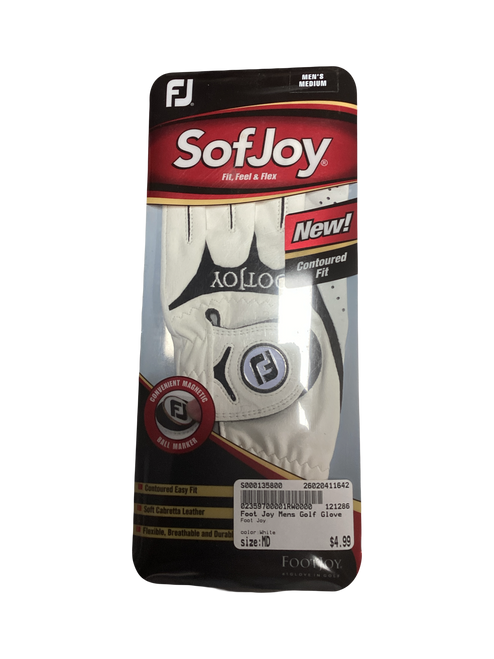 Vist Large View of Product Image Which is Used Foot Joy Mens Golf Glove White MD