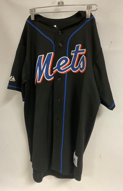 Vist Large View of Product Image Which is Used Majestic DAVID WRIGHT BB/SB Jersey Black MD