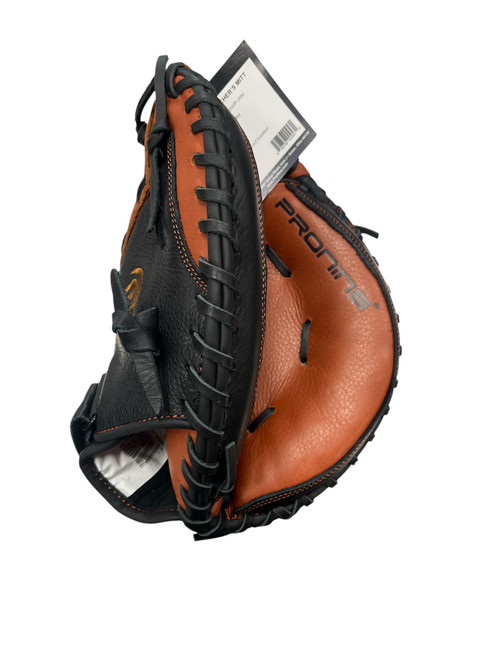 Vist Large View of Product Image Which is Used Pro 9 MINI CATCHER MITT BB/SB Catchers RH Throw Black 29"