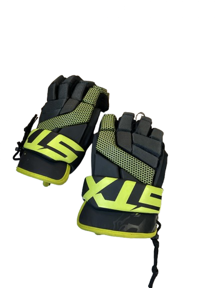 Vist Large View of Product Image Which is Used STX GLOVES Lacrosse Gloves Junior Black 11"