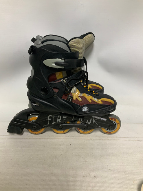 Vist Large View of Product Image Which is Used Mongoose FIRE HAWK Junior Rec Fitness Skates Grey Junior 05